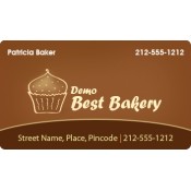 2x3.5 Custom Printed Bakery Business Card Magnets 20 Mil Round Corners