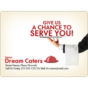 3x4 Custom Catering and Restaurant Magnets 20 Mil Round Corners