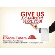 3x4 Custom Printed Catering and Restaurant Magnets 20 Mil Round Corners