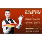 3x5 Custom Catering and Restaurant Magnets 20 Mil Square Corners
