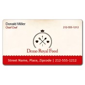 2x3.5 Custom Restaurant Business Card Magnets 25 Mil Round Corners