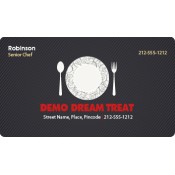 2x3.5 Custom Printed Restaurant Business Card Magnets 20 Mil Round Corners