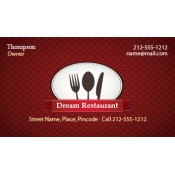 2x3.5 Custom Printed Restaurant Business Card Magnets 20 Mil Square Corners