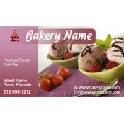 2x3.5 Custom Bakery Business Card Magnets 20 Mil Square Corners 