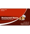 2x3.5 Custom Restaurant Business Card Magnets 20 Mil Round Corners