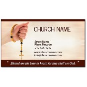 2x3.5 Custom Church Business Card Magnets 20 Mil Square Corners 