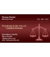 2x3.5 Custom Attorney/Lawyer Business Card Magnets 20 Mil Square Corners