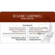 2x3.5 Custom Law Firm Business Card Magnets 20 Mil Round Corners