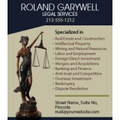3.5x4 Custom Law Firm Services Magnets 20 Mil Square Corners 
