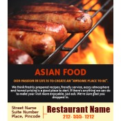 3.5x4 Custom Asian Restaurant Magnets 20 Mil Square Corners 