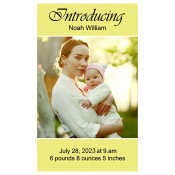 3x5 Custom Baby Announcement Magnets 20 Mil Square Corners