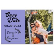 4x6 Custom Basketball Save the Date Magnets 20 Mil Square Corners