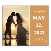 3.5x4 Custom Printed Classic Save the Date Magnets 20 Mil Square Corners