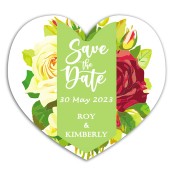 3.25x3 Custom Printed Heart Shaped Save the Date Magnets 20 Mil