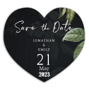 3.25x3 Personalized Heart Shaped Save the Date Magnets 20 Mil