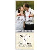 2.25x5.875 Custom Printed Photo Booth Wedding Save the Date Magnets 20 Mil