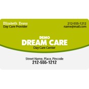 2x3.5 Custom Printed Day Care Center Business Card Magnets 20 Mil Round Corners