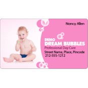 2x3.5 Custom Day Care Center Business Card Magnets 25 Mil Round Corners