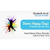 2x3.5 Personalized Day Care Center Business Card Magnets 20 Mil Square Corners
