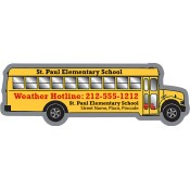 5.25x1.75 Custom School Bus Shaped Magnets 25 Mil