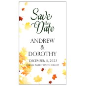 3.5x2 Custom Autumn Day Wedding Save the Date Magnets 20 Mil Square Corners