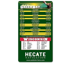 Football Sport Schedule Magnets 20 Mil Round Corners