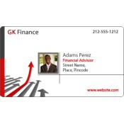 2x3.5 Customized Finance Business Card Magnets 20 Mil Round Corners
