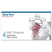2x3.5 Custom Finance Business Card Magnets 20 Mil Square Corners 