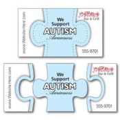 3.5x2 Promotional Logo 3-Piece Puzzle Shaped Awareness Magnets 25 Mil