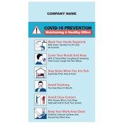 5x9 Custom Printed Flu Prevention  Outdoor & Car  Magnets 35 Mil Square Corners