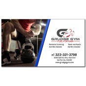 3.5x2 Custom Fitness Business Card Magnets 20 Mil Square Corners