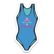 1.5x3 Custom Printed Swimsuit Shaped Magnets 20 Mil