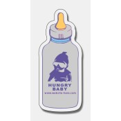 1.62x3.75 Custom Printed Baby Bottle Shape Magnets 20 Mil