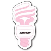 1.625x3.25 Personalized Fluorescent Lightbulb Shaped Magnets - 25 Mil