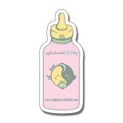 1.62x3.75 Personalized Baby Bottle Shape Magnets 20 Mil