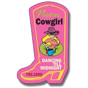 1.75x2.75 Custom Cowboy Boot Shape Magnets - Outdoor & Car Magnets 35 Mil