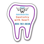 1.75x2.25 Personalized Tooth Shape Magnets 20 Mil