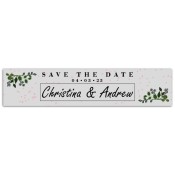 1.75x8 Custom Save the Date Wedding Magnets 20 Mil