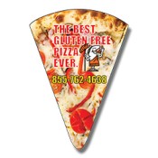 1.87x2.62 Custom Printed Pizza Slice Shape Magnets 20 Mil