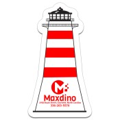 1.87x3.37 Custom Printed Lighthouse Shaped Magnets 20 Mil