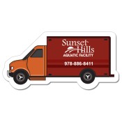 1.87x3.75 Personalized Truck Shaped Magnets 20 Mil