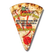 1.87x2.62 Promotional Pizza Slice Shaped Indoor Magnets 35 Mil
