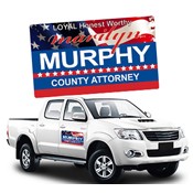 12x18 Custom Magnetic Car and Truck Signs Magnets - Outdoor & Car Magnets 35 Mil Round Corners