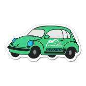 2x4 Personalized Car Shaped Magnets 20 Mil