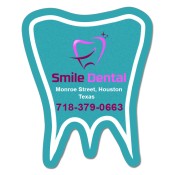 2x2.5 Personalized Tooth Shaped Magnets 20 Mil 