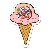 2.12x3 Customized Ice Cream Shaped Magnets 20 Mil