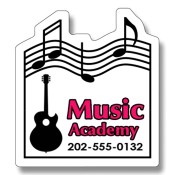 2.25x2.5 Custom Printed Musical Note Shape Magnets 20 Mil