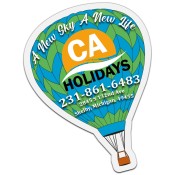 2.375x3.5 Promotional Hot-Air Balloon Shaped Indoor Magnets 35 Mil