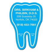 2.5x1.75 Personalized Tooth Shape Magnets 20 Mil