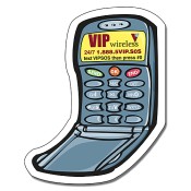 2.5x3.12 Custom Cell Phone Shape Indoor Magnets 35 Mil